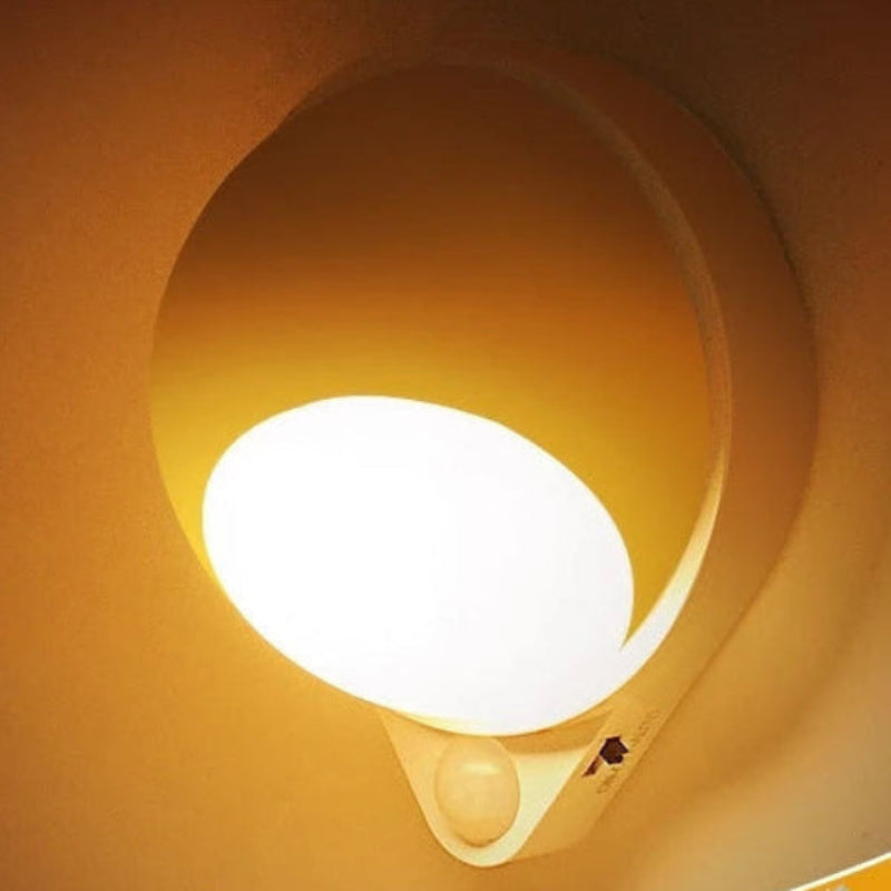 Intelligent LED Night Light with Motion Sensor and 360° Rotation – USB Rechargeable Indoor Motion Sensor Light 0