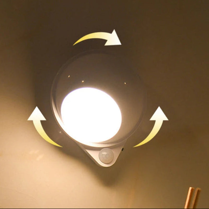 Intelligent LED Night Light with Motion Sensor and 360° Rotation – USB Rechargeable Indoor Motion Sensor Light 5