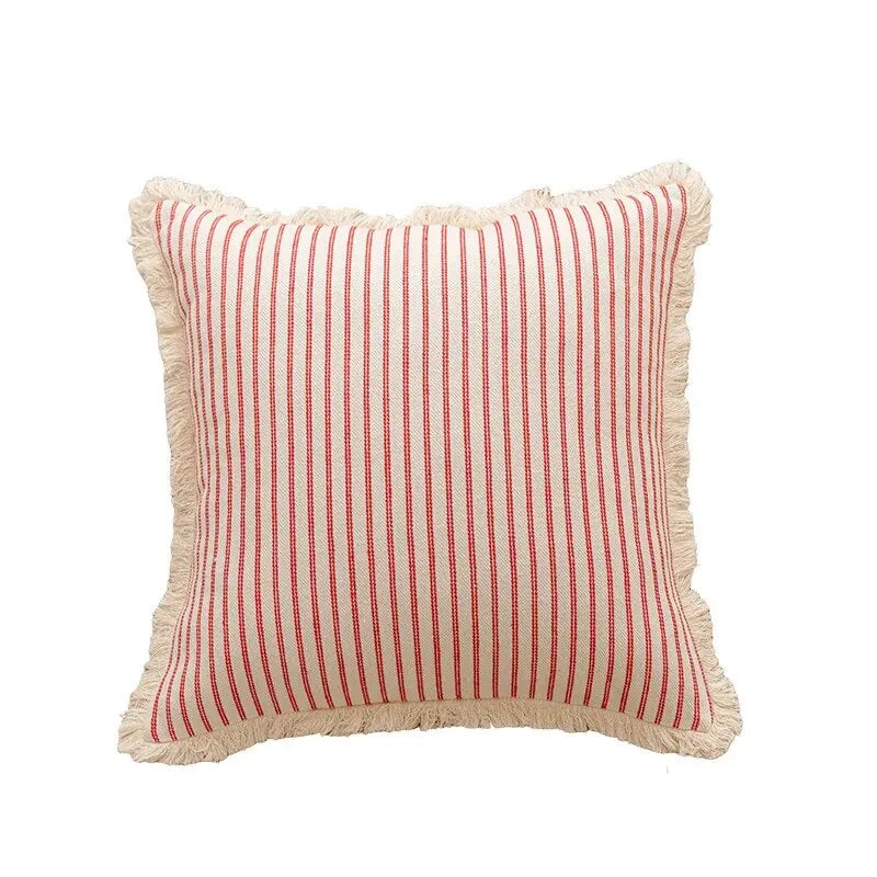 Jacquard Cushion Covers with White Frill – 45x45 cm Decorative Scatter Cushions for Stylish Home Decor 9
