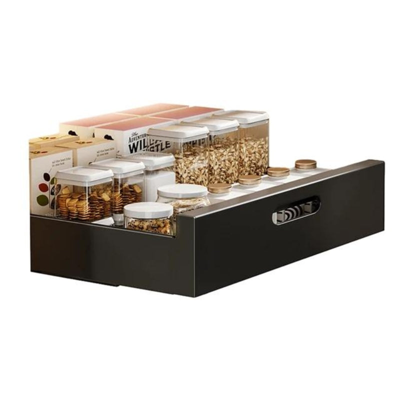 Kitchen Drawer Organizer with Pull-Out Drawer for Pantry Organization – Durable Plastic Shelf Organizer for Efficient Storage 9