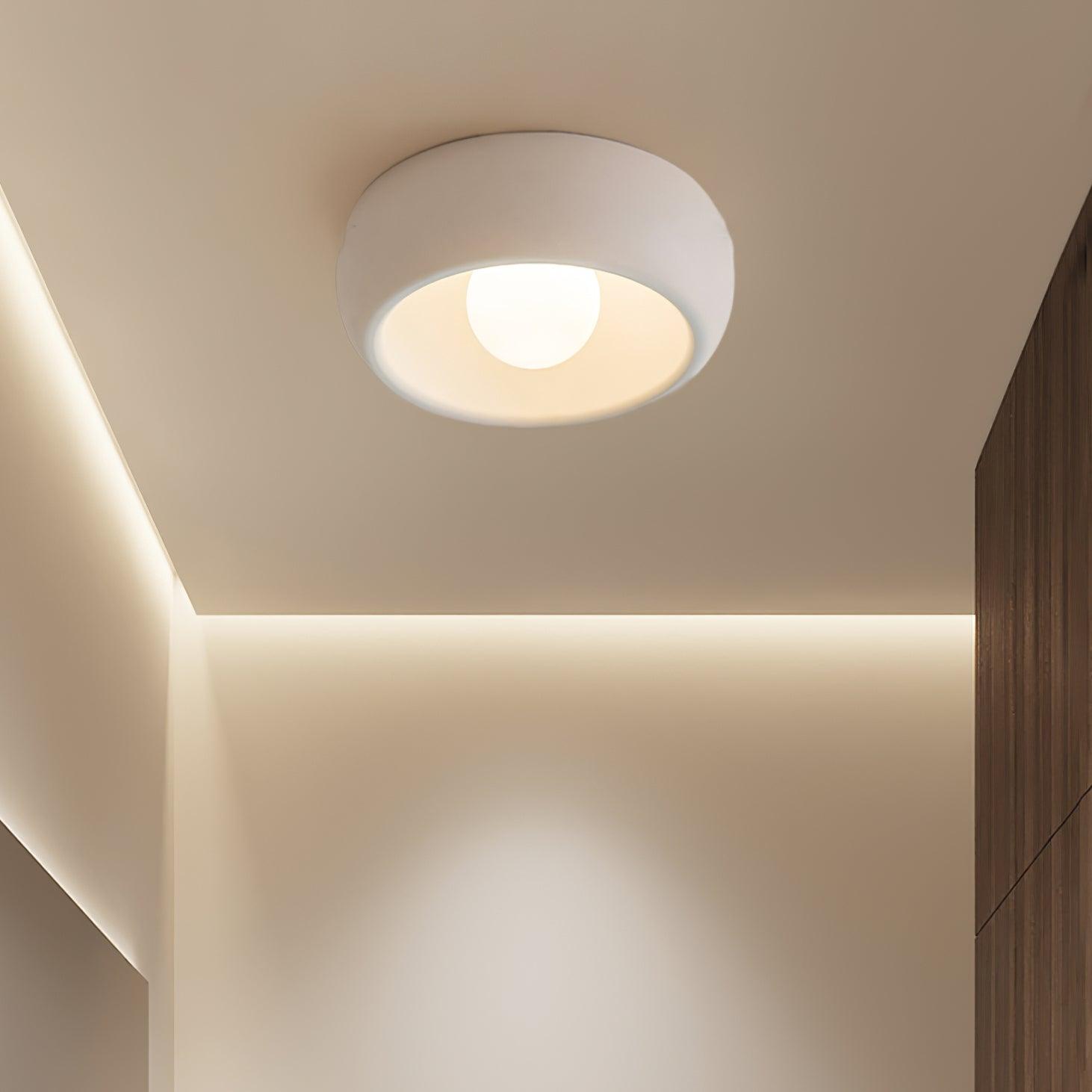 Ceiling light fixture in a modern interior setting
