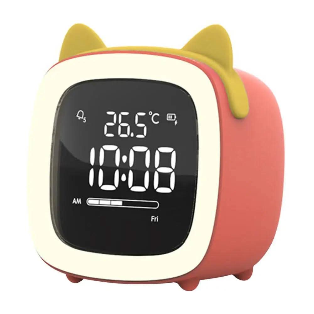 LED Children's Alarm Clock with Night Light – Gentle Wake-Up, Playful Star and Rabbit Design, Energy Efficient 0