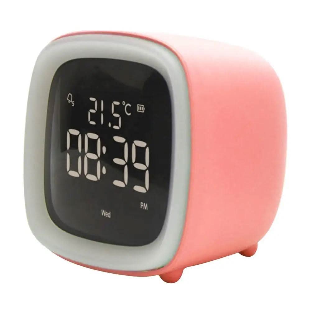 LED Children's Alarm Clock with Night Light – Gentle Wake-Up, Playful Star and Rabbit Design, Energy Efficient 12
