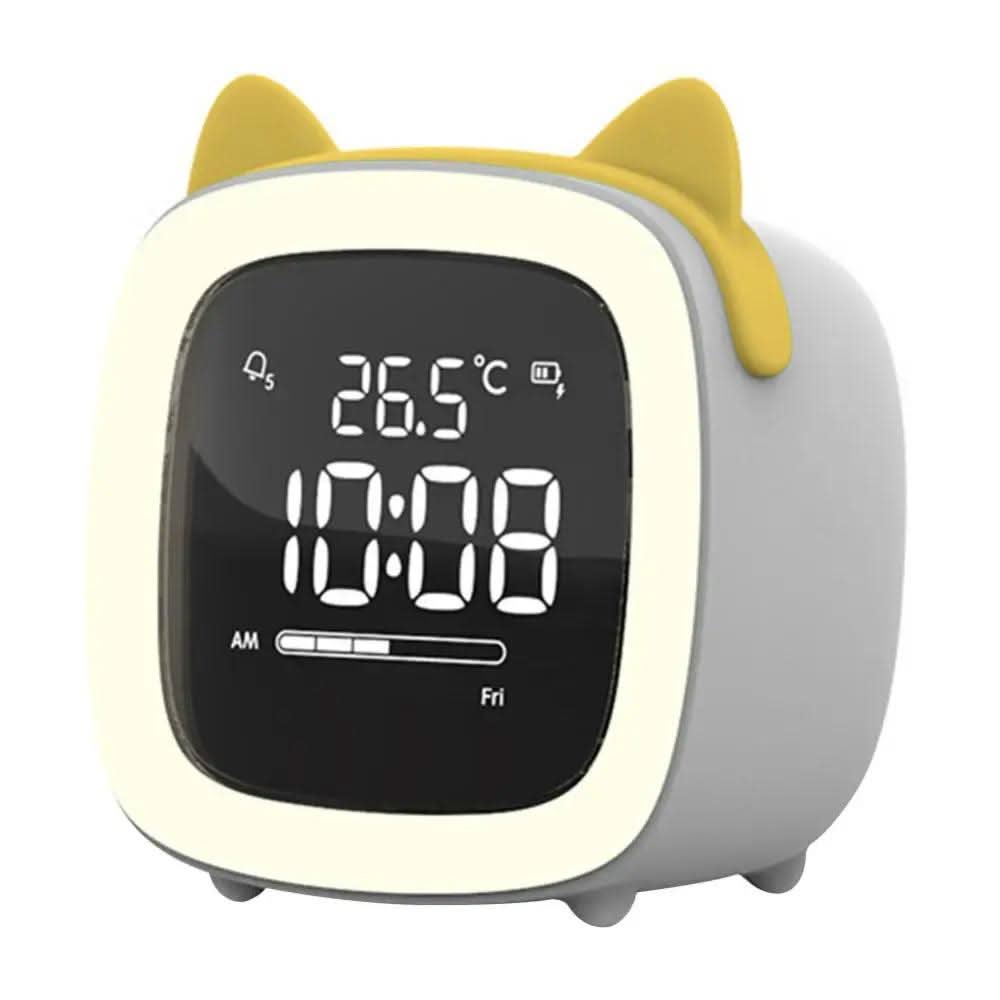 LED Children's Alarm Clock with Night Light – Gentle Wake-Up, Playful Star and Rabbit Design, Energy Efficient 18