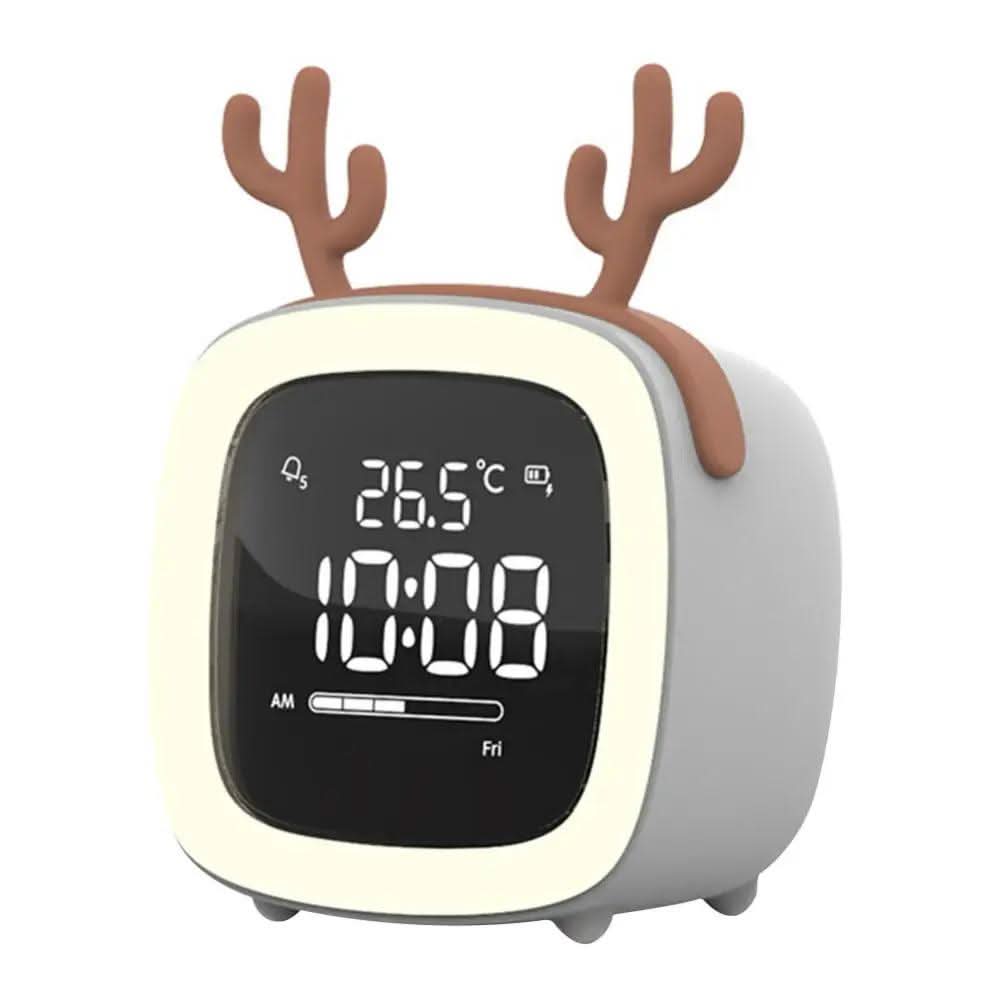 LED Children's Alarm Clock with Night Light – Gentle Wake-Up, Playful Star and Rabbit Design, Energy Efficient 22