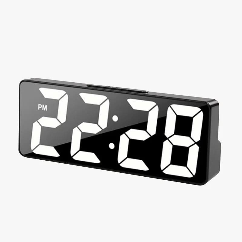 LED Digital Alarm Clock with Temperature Display and Adjustable Brightness – Compact USB or Battery Operated Design 7