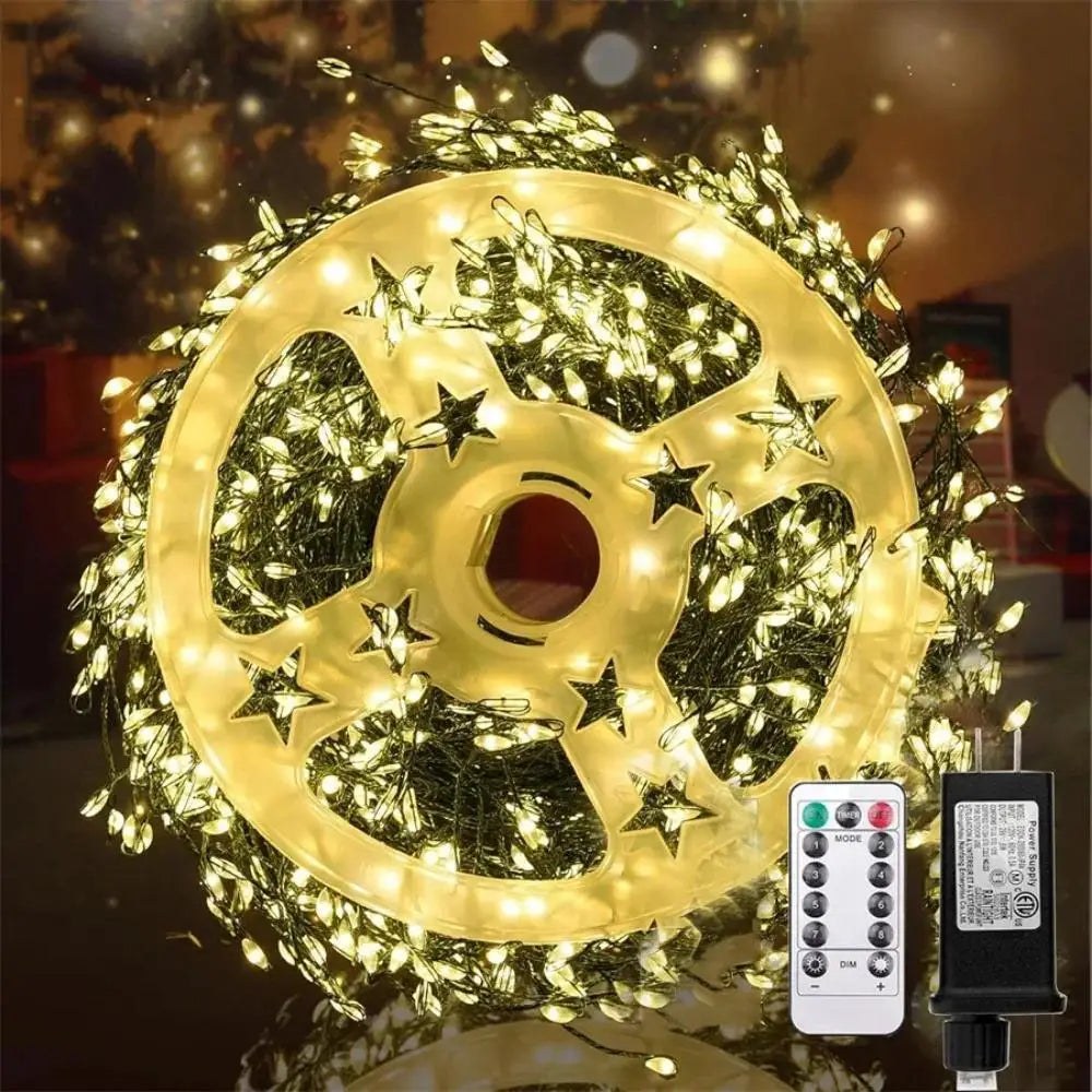 LED Fireworks Fairy Lights with Remote Control – 30-75m, IP65 Waterproof Outdoor String Lights for Parties and Celebrations 0