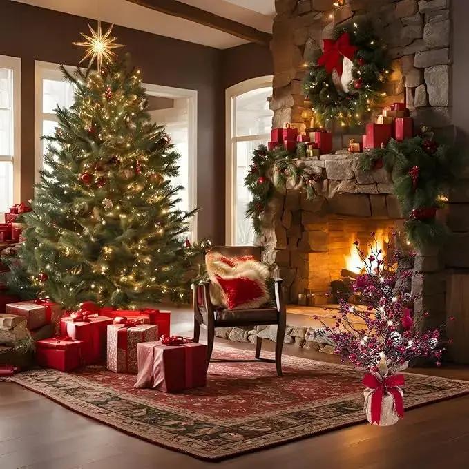 LED Light Tree with Red Cardinals – Cozy Indoor Christmas Decoration with 60 Warm White LED Lights 5