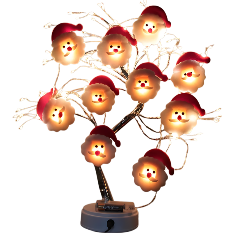 LED Snowman String Lights – Warm White Indoor/Outdoor Holiday Decor with Flexible Copper Wire 0
