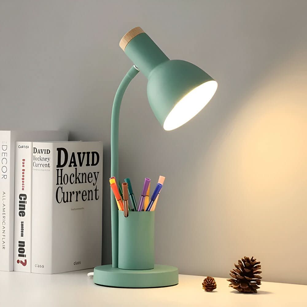LED Table Lamp with Pen Holder and Adjustable Lighting – Modern Desk Lamp for Home and Office, Three Color Options 4