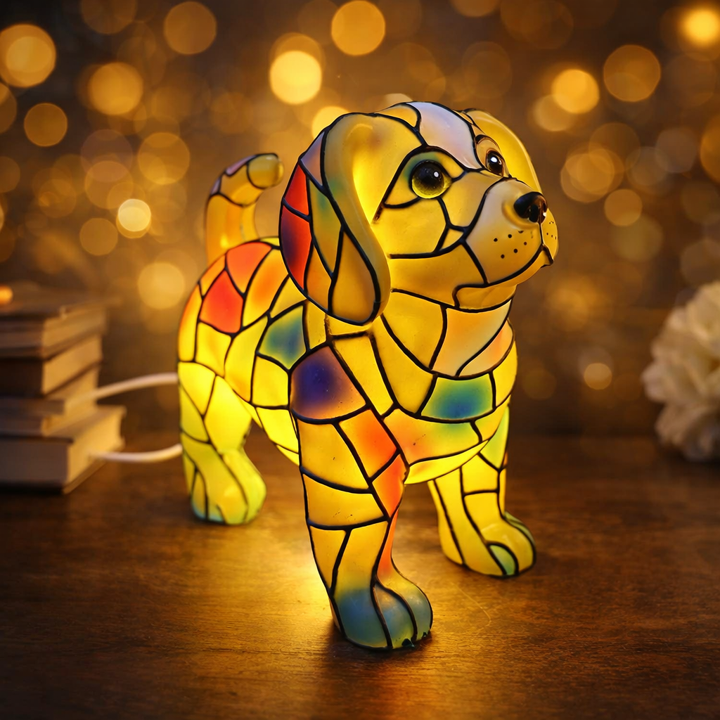 Labrador Light Resin Lamp – Decorative LED Lamp Featuring Labrador Design