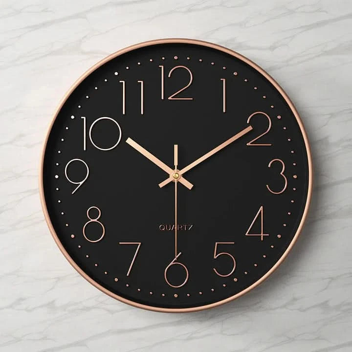 Large 3D Wall Clock with Easy-to-Read Numbers – Modern Minimalist Home and Office Decor 4