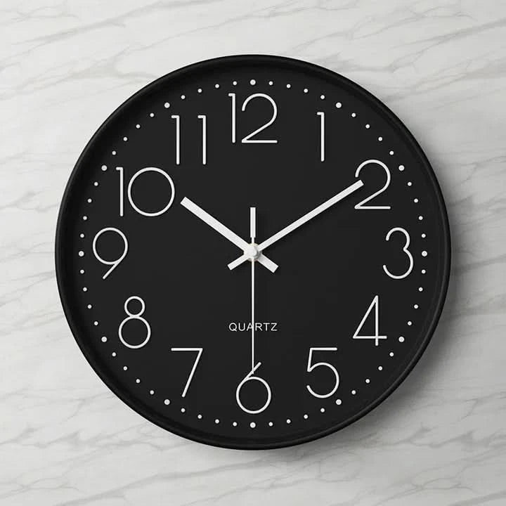 Large 3D Wall Clock with Easy-to-Read Numbers – Modern Minimalist Home and Office Decor 5