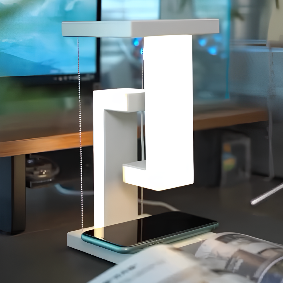 Levitating Wireless Charger with Multi-Zone Lighting and Touch Control – Modern USB-C Charging Station 3