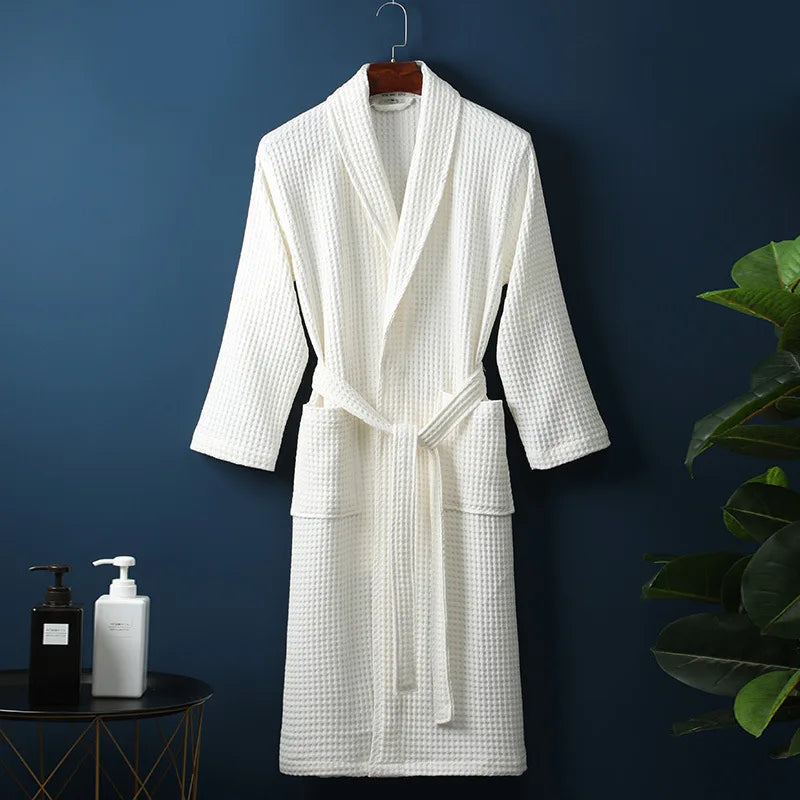 Luxury Cotton Bathrobe for Men and Women – Soft, Comfortable Dressing Gown Available in Multiple Sizes and Stylish Colors 0