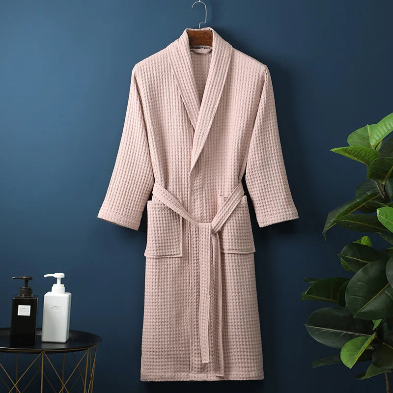 Luxury Cotton Bathrobe for Men and Women – Soft, Comfortable Dressing Gown Available in Multiple Sizes and Stylish Colors 2