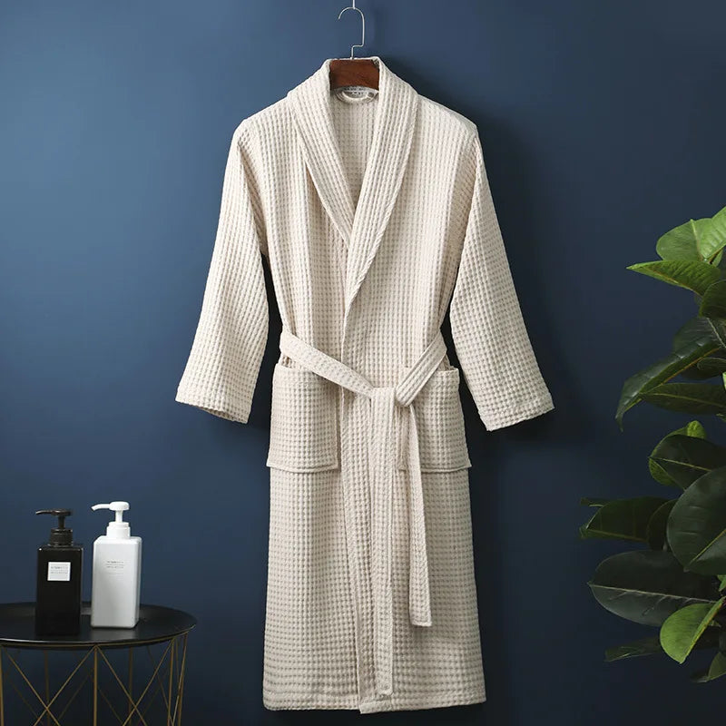 Luxury Cotton Bathrobe for Men and Women – Soft, Comfortable Dressing Gown Available in Multiple Sizes and Stylish Colors 5