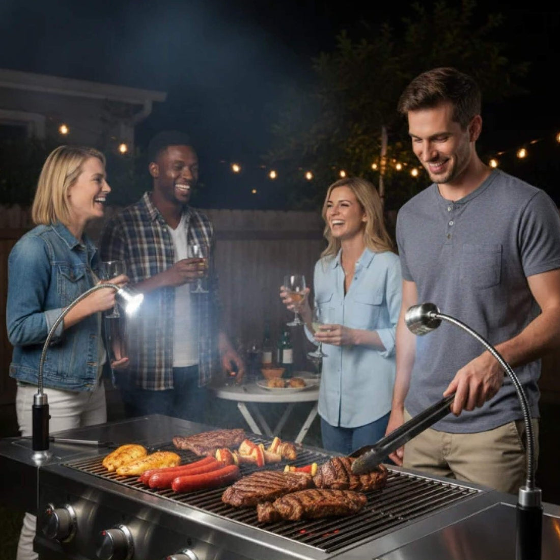Magnetic BBQ Light with 360° Rotation and Bright White LEDs for Optimal Grilling Visibility 2