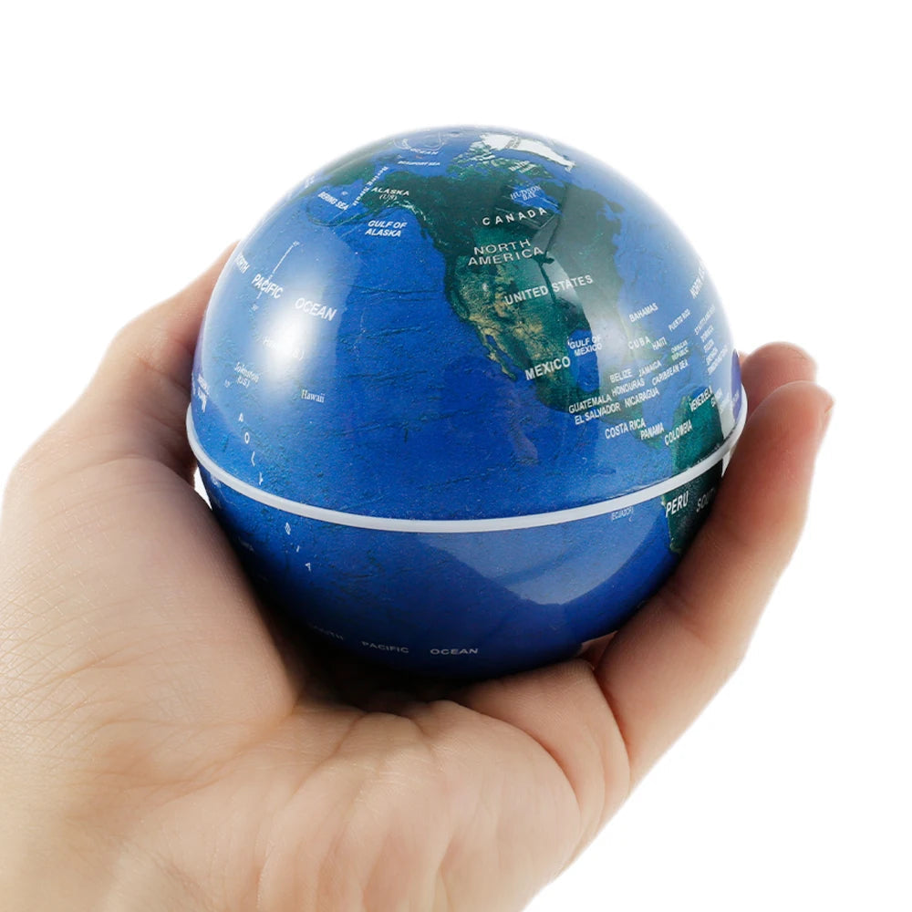 Magnetic Levitation Floating Globe with LED Lighting – 17.5cm Decorative World Globe for Home or Office Decor 5
