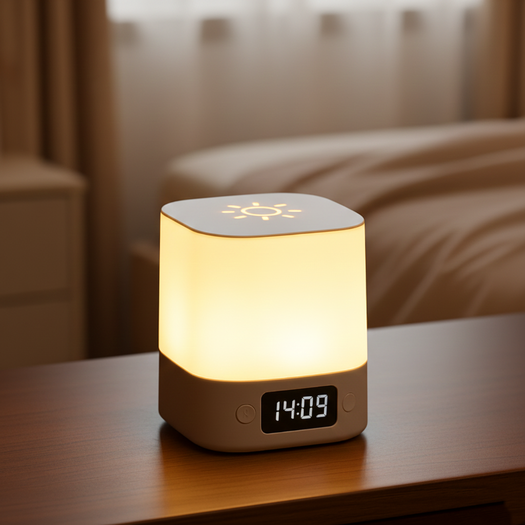 Minimalist Digital Clock with Clear Display – Small Battery-Operated Desk and Nightstand LED Clock 0