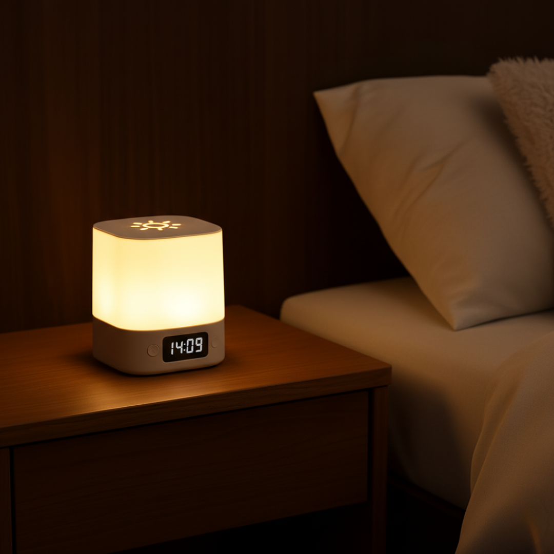 Minimalist Digital Clock with Clear Display – Small Battery-Operated Desk and Nightstand LED Clock 2