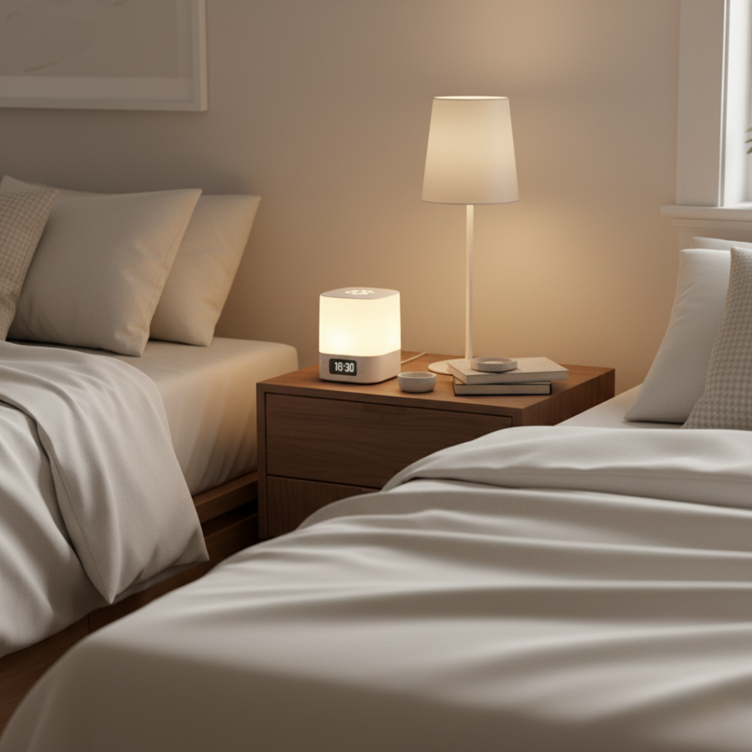 Minimalist Digital Clock with Clear Display – Small Battery-Operated Desk and Nightstand LED Clock 4