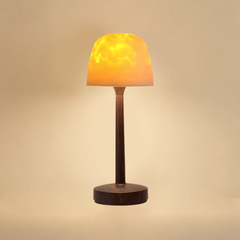 Minimalist Mushroom Table Lamp with Water Ripple Projection – Indoor LED Bedside Lamp for Bedroom and Creative Spaces 10