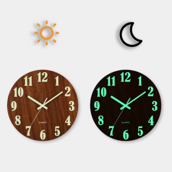 Minimalist Quartz Wall Clock with Soft Glow Effect – Modern Wall Clock Decor for Timeless Interiors 0