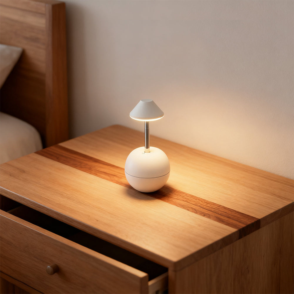 Minimalist Rechargeable LED Table Lamp - Adjustable Height Cordless Bedside Lamp for Modern Nightstands and Desks 8