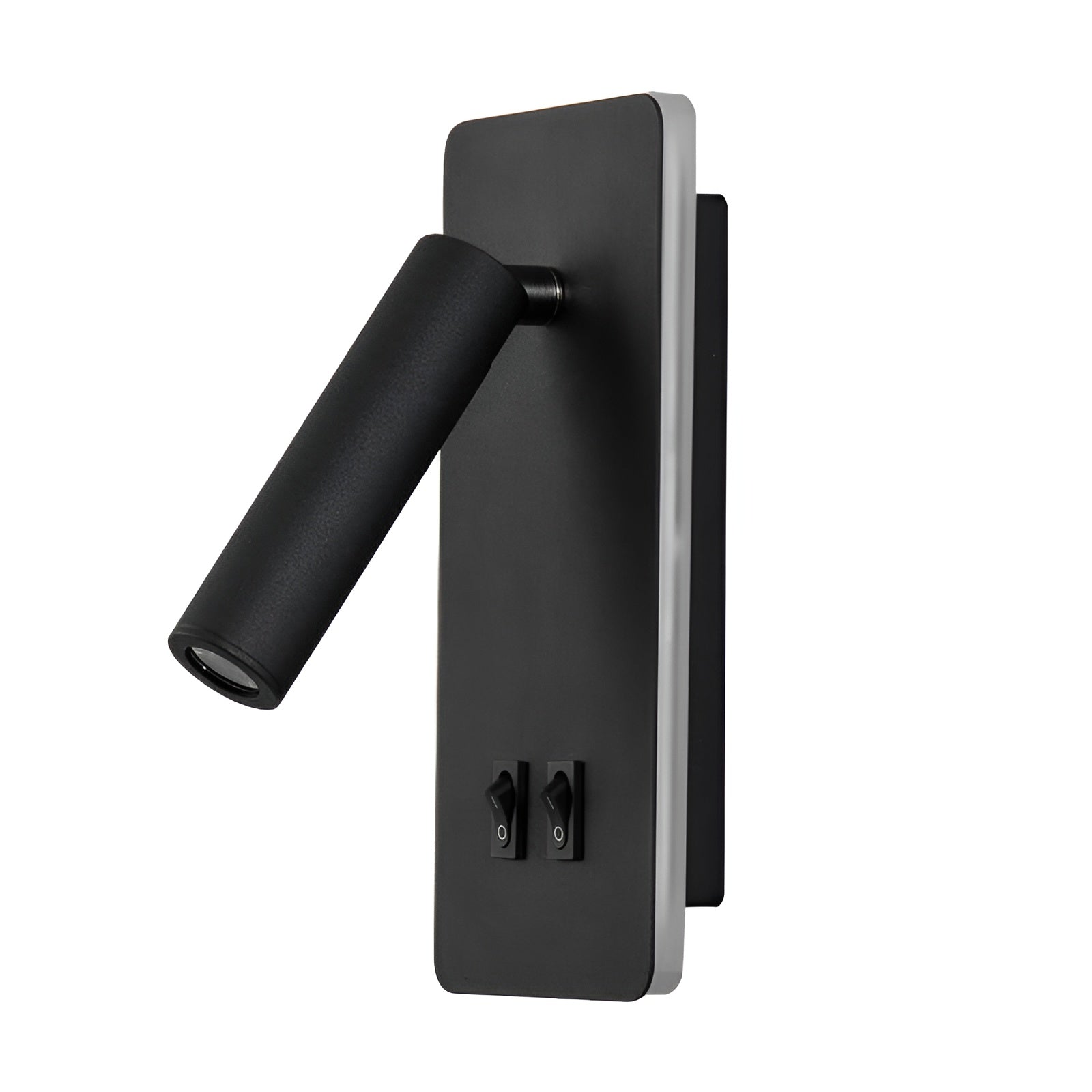 Modern wall-mounted light fixture on a gray background