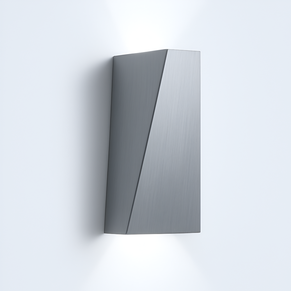 Modern wall-mounted light fixture on a white background