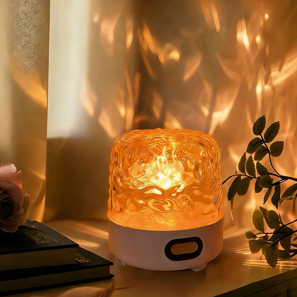 Minimalist Water Ripple Table Lamp – Cute Ambient Light for Bedroom, Study, or Desk – Energy Efficient LED Design 0