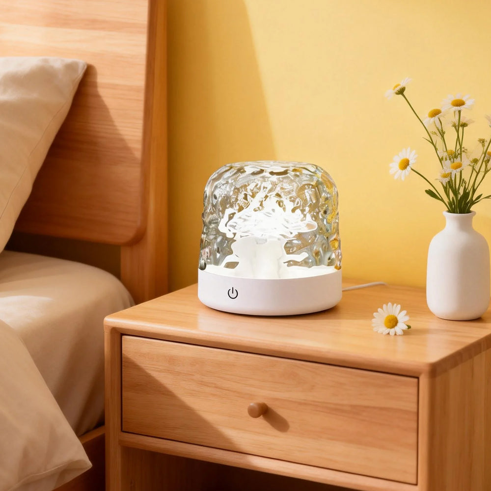 Minimalist Water Ripple Table Lamp – Cute Ambient Light for Bedroom, Study, or Desk – Energy Efficient LED Design 2