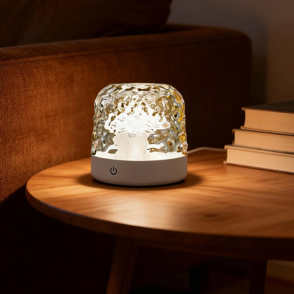 Minimalist Water Ripple Table Lamp – Cute Ambient Light for Bedroom, Study, or Desk – Energy Efficient LED Design 3
