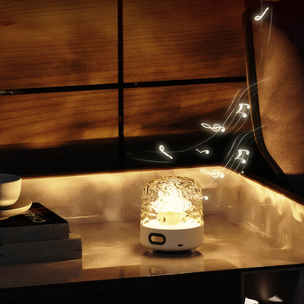 Minimalist Water Ripple Table Lamp – Cute Ambient Light for Bedroom, Study, or Desk – Energy Efficient LED Design 6