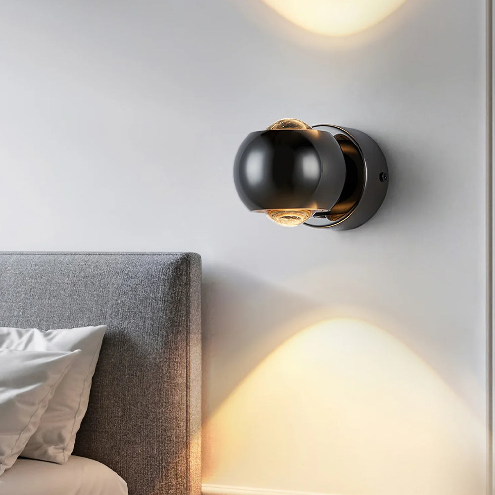 Modern 350° Rotating LED Wall Light - Adjustable Minimalist Wall Lamp for Indoor and Outdoor Use 5