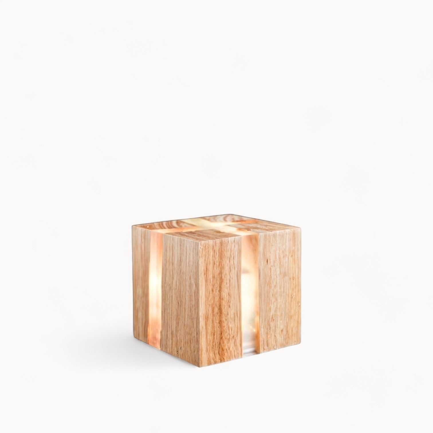 Modern Crackling Wood Table Lamp – Energy Efficient LED Bedside Lamp for Cozy Ambiance, Compact Design for Bedroom or Desk 1