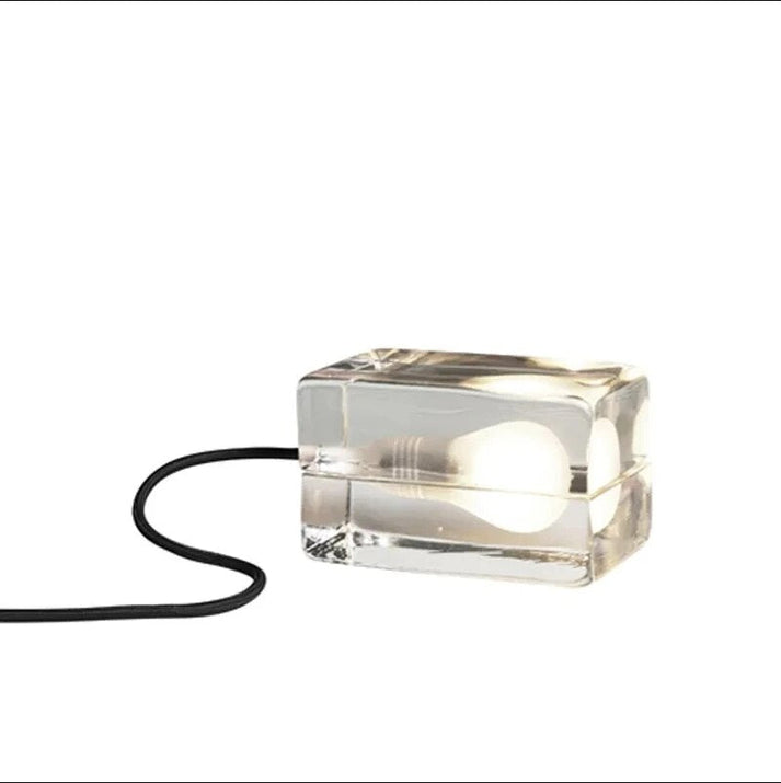 Modern Glass Table Lamp with Anti-Glare LED Light – Elegant Crystal Design for Bedroom, Office, and Living Room 5