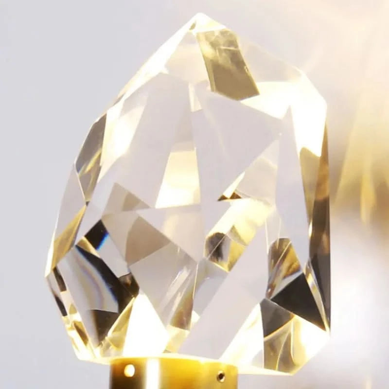 Modern Glass Wall Light with Gold Frame – Elegant LED Wall Lamp for Living Room, Bedroom, Hallway 3