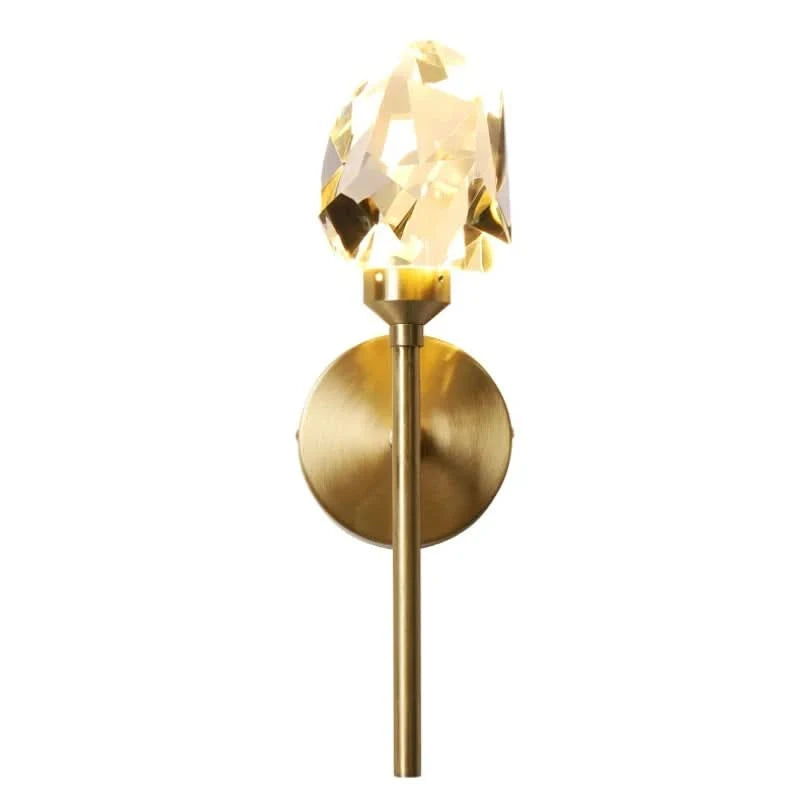 Modern Glass Wall Light with Gold Frame – Elegant LED Wall Lamp for Living Room, Bedroom, Hallway 4