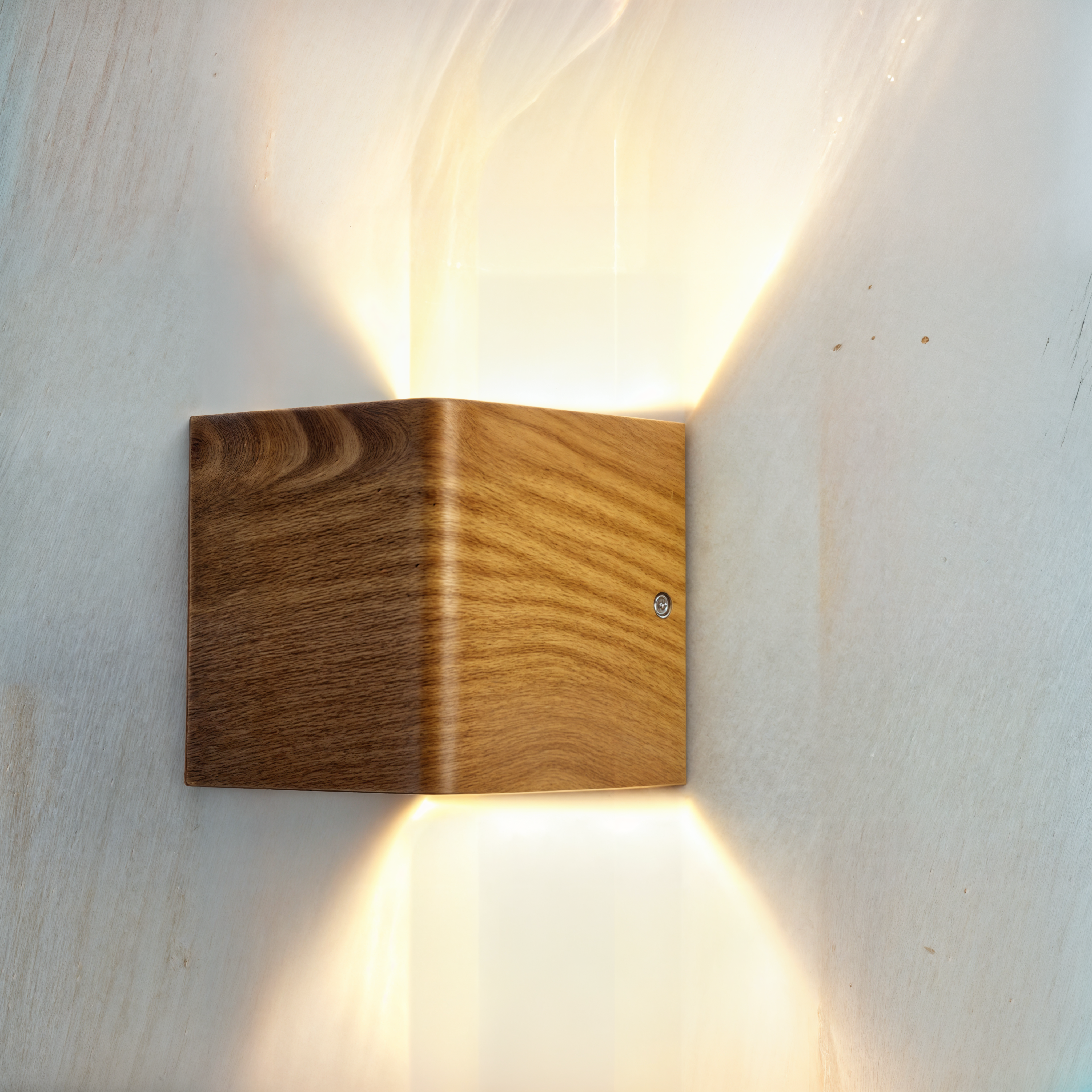 Modern LED Wall Light Sconce with Wood Look – Warm White & White Aluminum Surface Mount, 3W Energy Efficient Wall Lamp 3