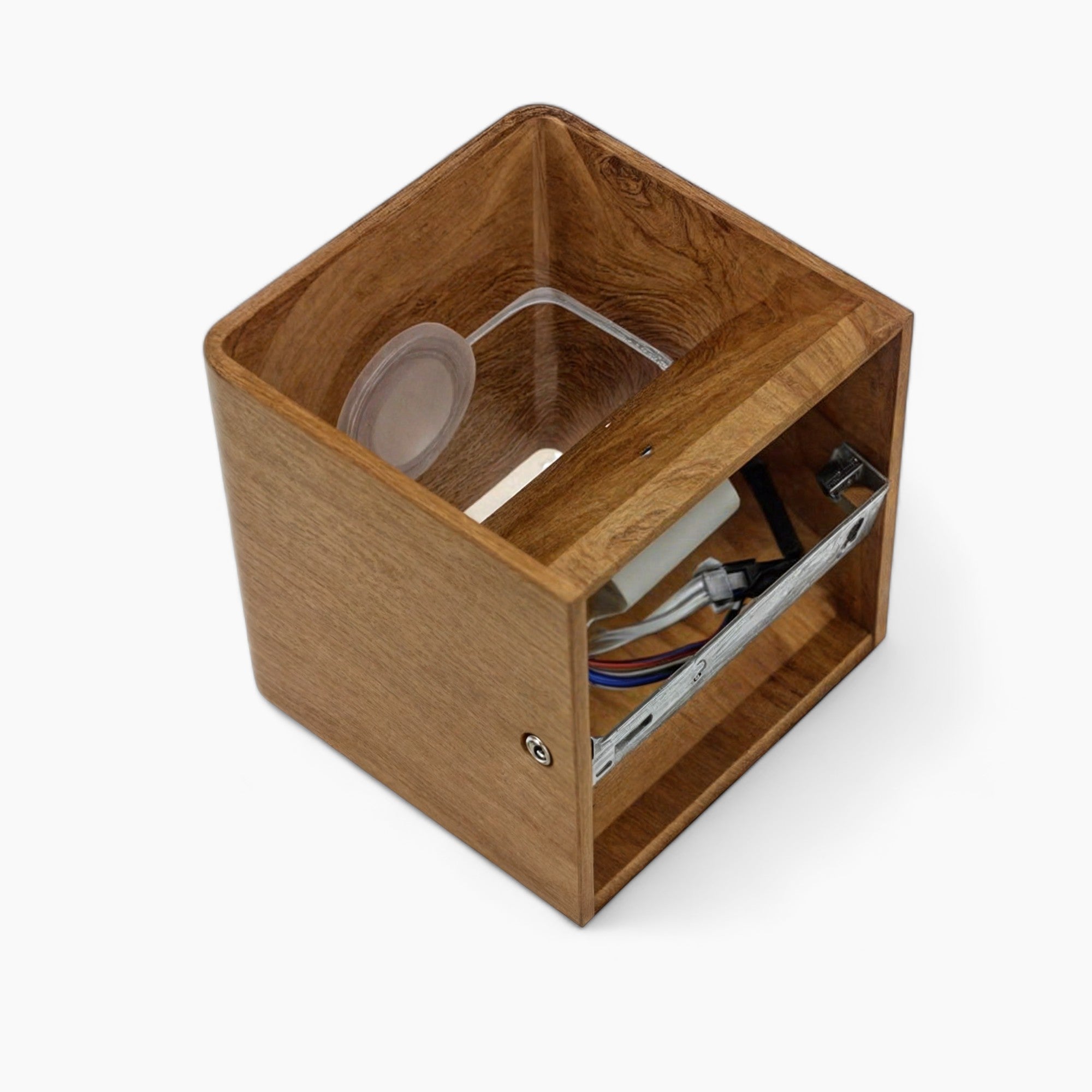 Modern LED Wall Light Sconce with Wood Look – Warm White & White Aluminum Surface Mount, 3W Energy Efficient Wall Lamp 7