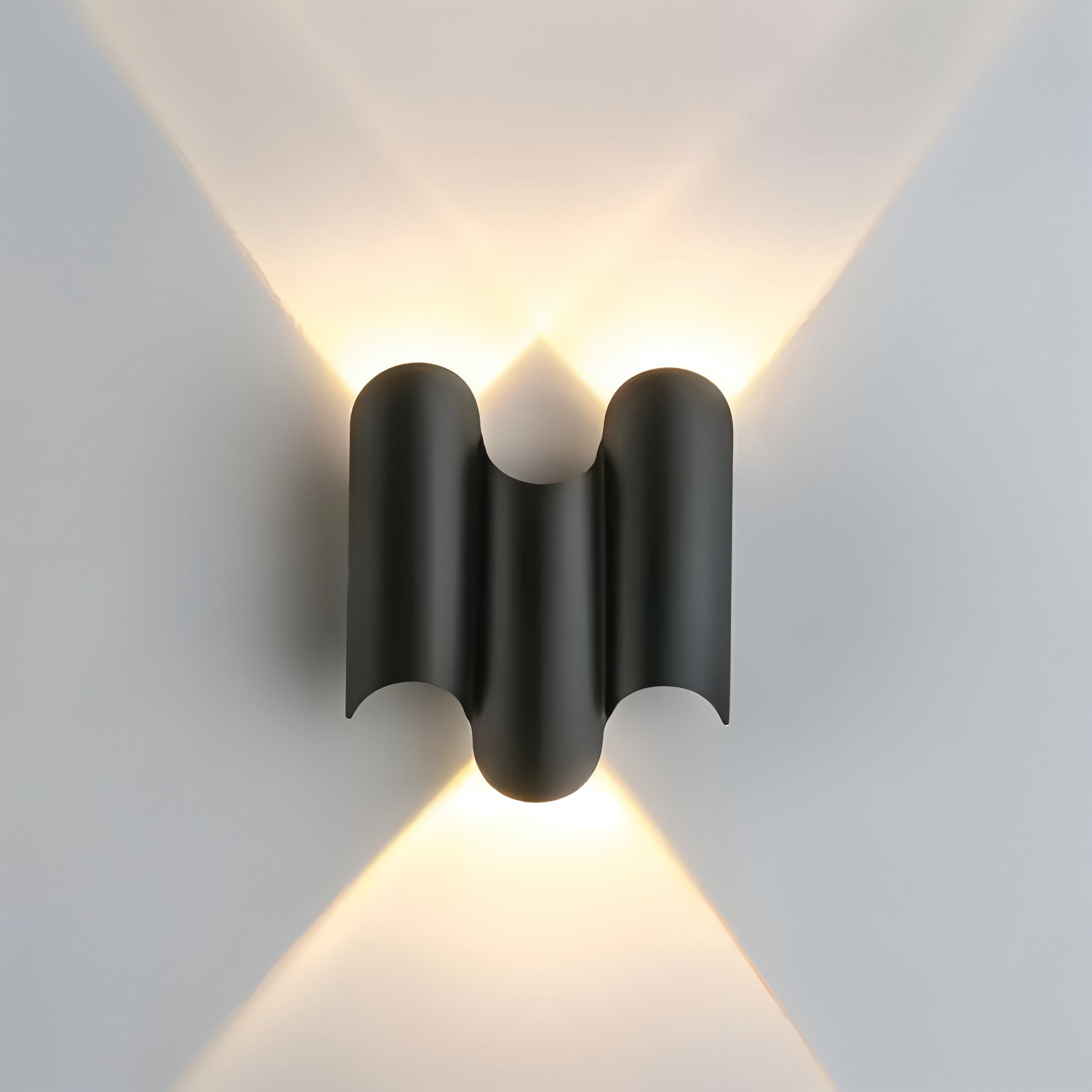 Modern LED Wall Light in Black and Gold – Decorative Up Down Wall Lamp for Elegant Interiors, 3000K Warm Light 6