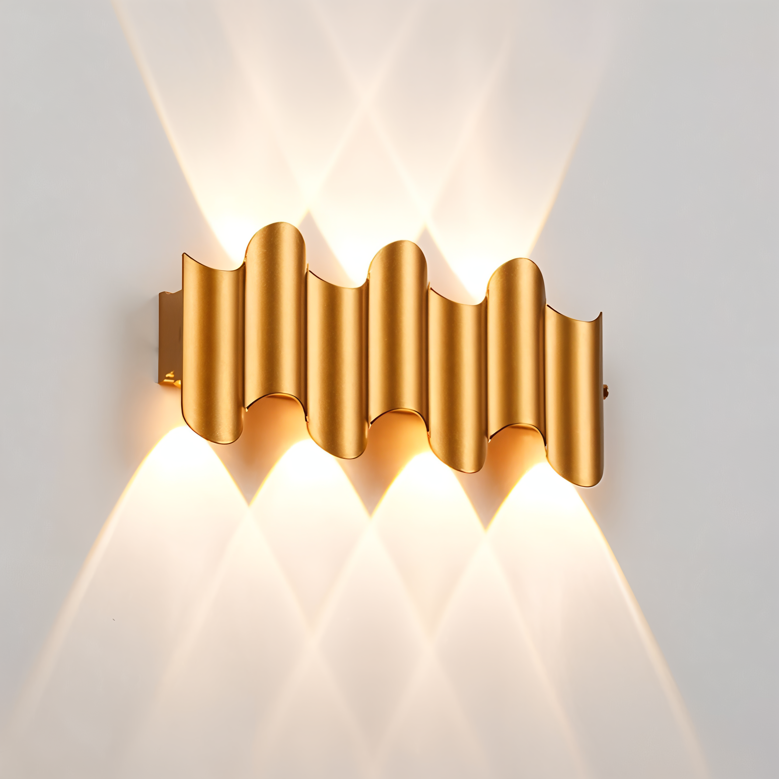 Modern LED Wall Light in Black and Gold – Decorative Up Down Wall Lamp for Elegant Interiors, 3000K Warm Light 7