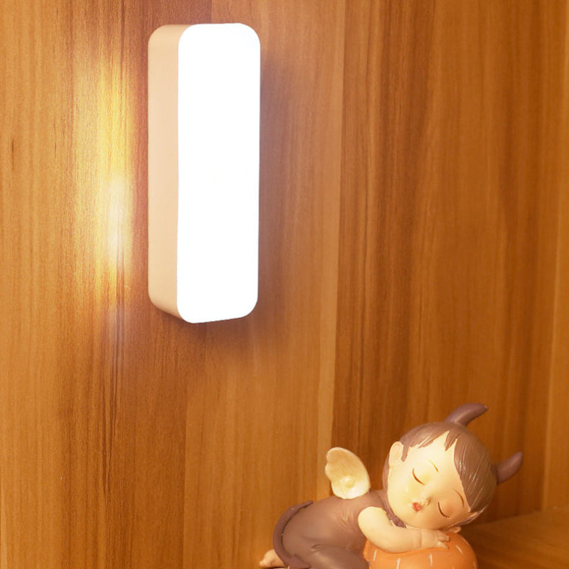 Modern Minimalist LED Wall Sconce Lamp – USB Rechargeable Compact Wall Lights for Study and Bedroom 0