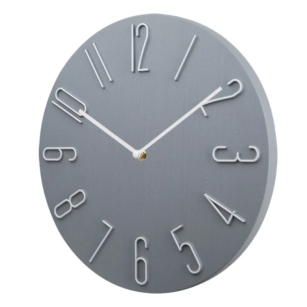Modern Minimalist Silent Wall Clock – Ultra Quiet Design for Home and Office, 20cm Diameter, Easy to Hang 3
