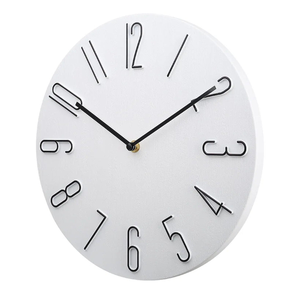 Modern Minimalist Silent Wall Clock – Ultra Quiet Design for Home and Office, 20cm Diameter, Easy to Hang 6