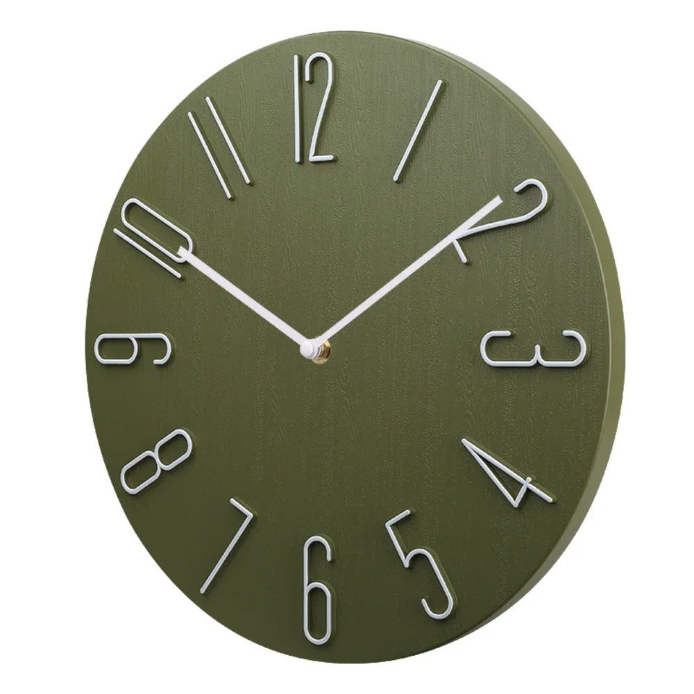 Modern Minimalist Silent Wall Clock – Ultra Quiet Design for Home and Office, 20cm Diameter, Easy to Hang 7