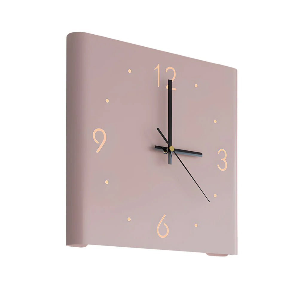 Modern Square LED Wall Clock with Auto-Sensor Lighting – Minimalist Design for Bedrooms and Hallways 18