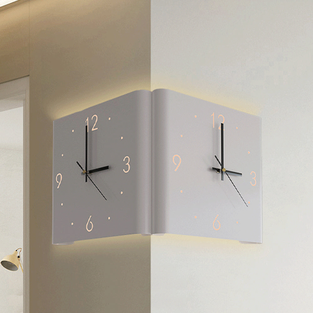 Modern Square LED Wall Clock with Auto-Sensor Lighting – Minimalist Design for Bedrooms and Hallways 8